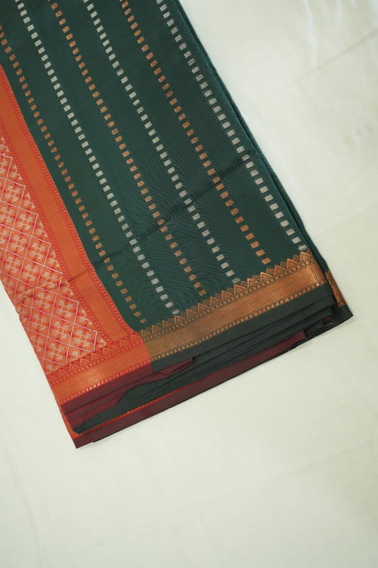 Green Banarasi Pure Silk Mix Saree