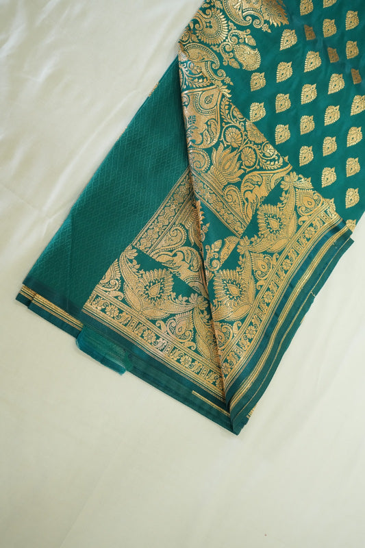 Green Banarasi Silk Saree