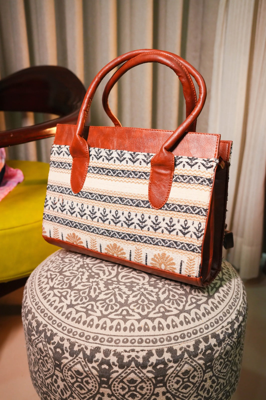 Jacquard Handbag