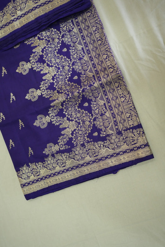 Purple Lightweight Silk Saree