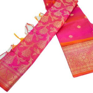 Delicate Pink Banarsi Dress Material