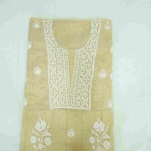 Golden Tissue Lucknowi Dress Material