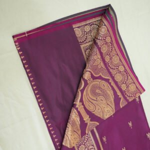 Violet Lightweight Silk Saree