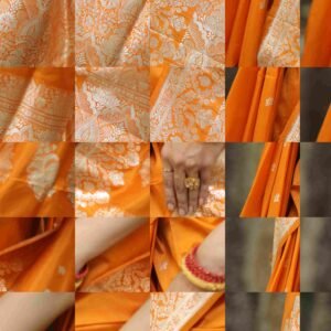 Yellow Lightweight Silk Saree